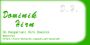 dominik hirn business card